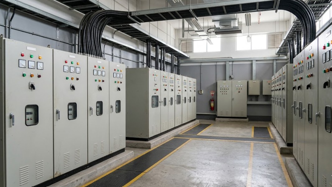 data centre power distribution room