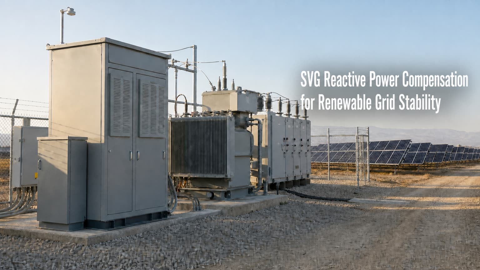 SVG Reactive Power Compensation for Renewable Grid Stability