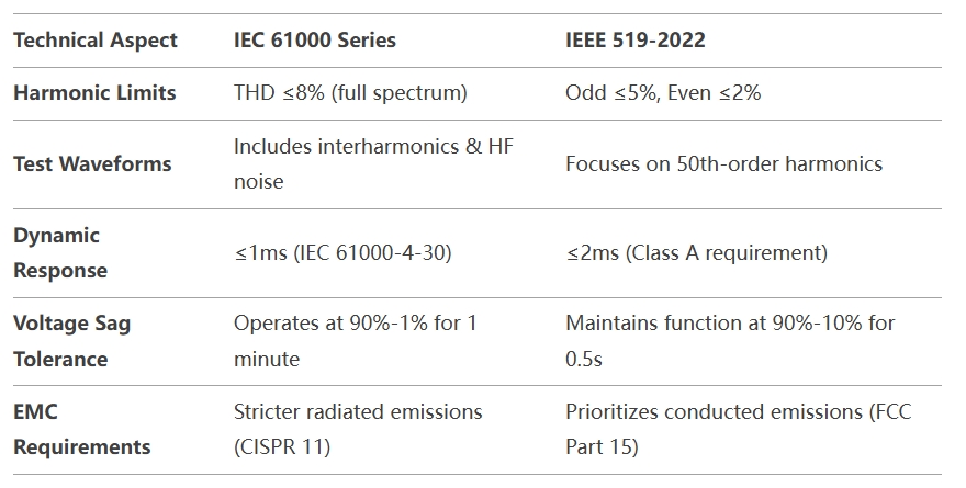IEC vs IEEE Standards for Active Harmonic Filters