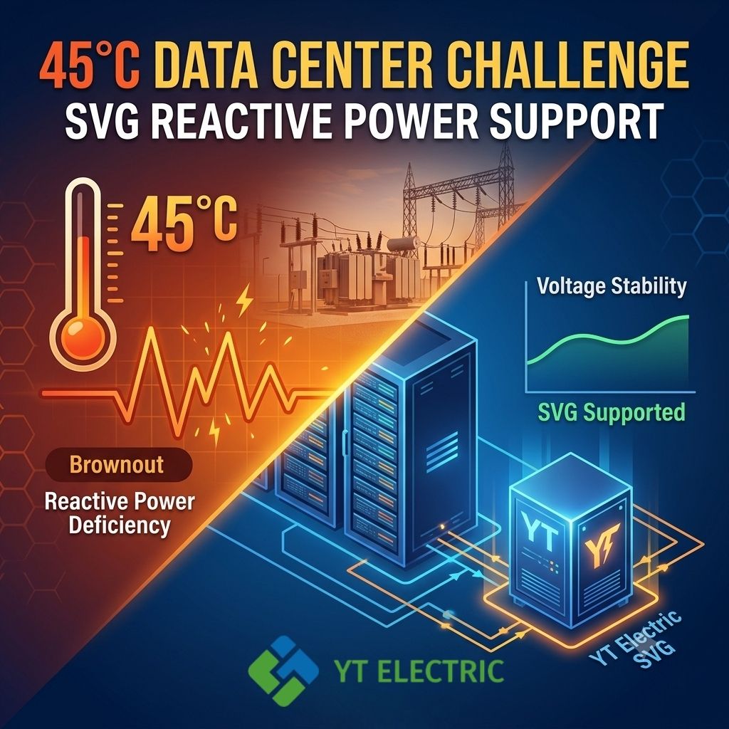 The 45°C Challenge: A Technical Guide to Preventing Data Center Brownouts with SVG Reactive Power Support