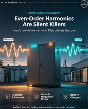 Even‑Order Harmonics Are Silent Killers – Here's How Active Harmonic Filter Delivers the Cure