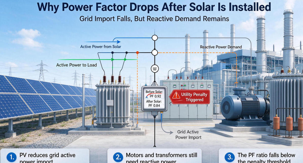 Solar Farms Are Paying Hidden Power Factor Penalties Here Is How SVG Stops the Bleeding