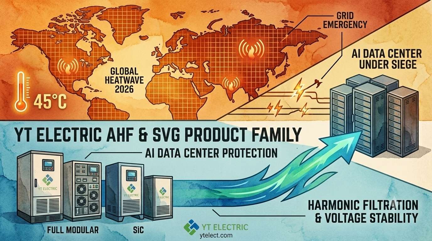 AI Data Centers Under Siege: YT Electric’s AHF and SVG Protect Global Grids During the Record-Breaking 2026 Heatwave