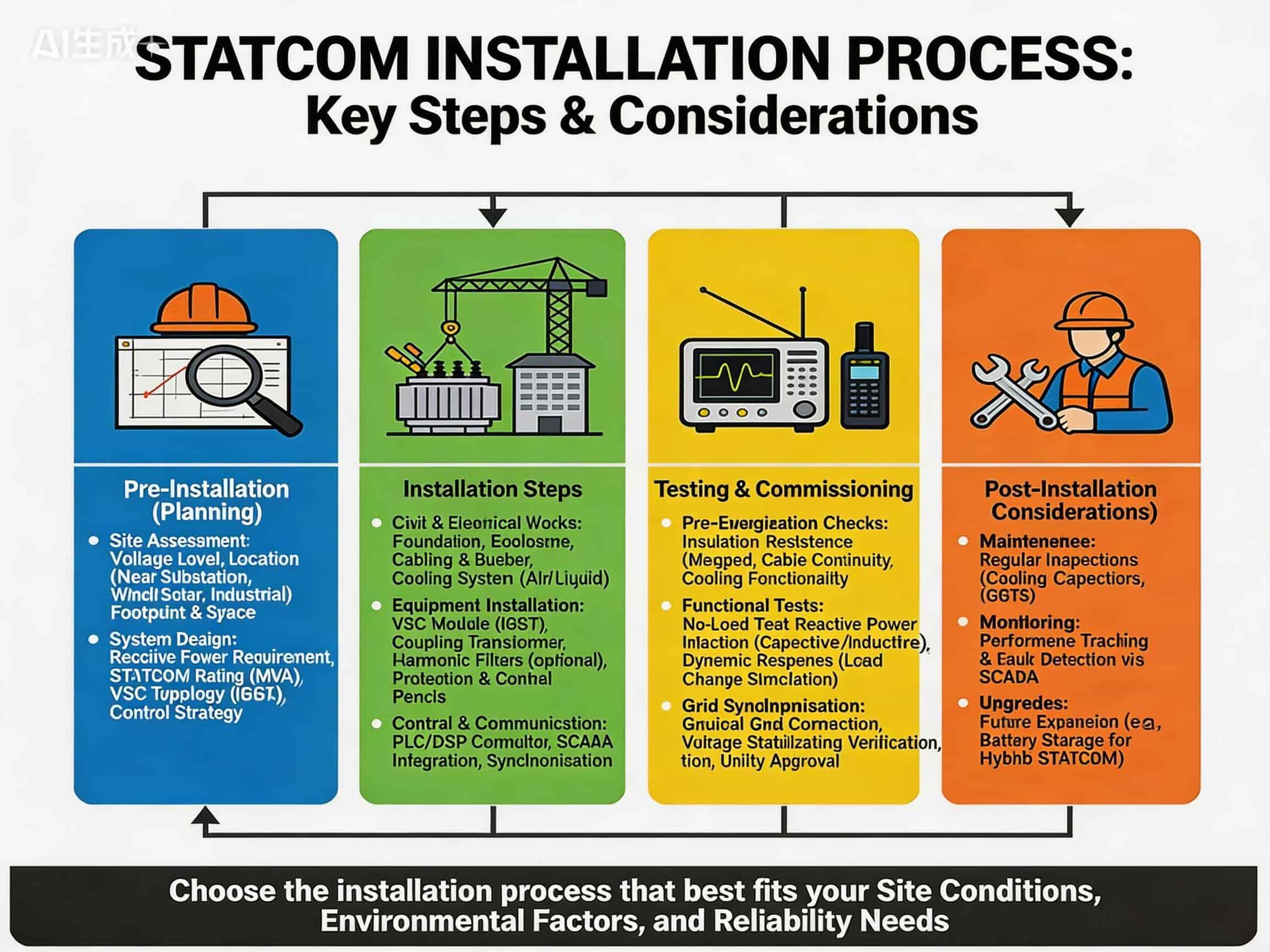 Installation of Statcom