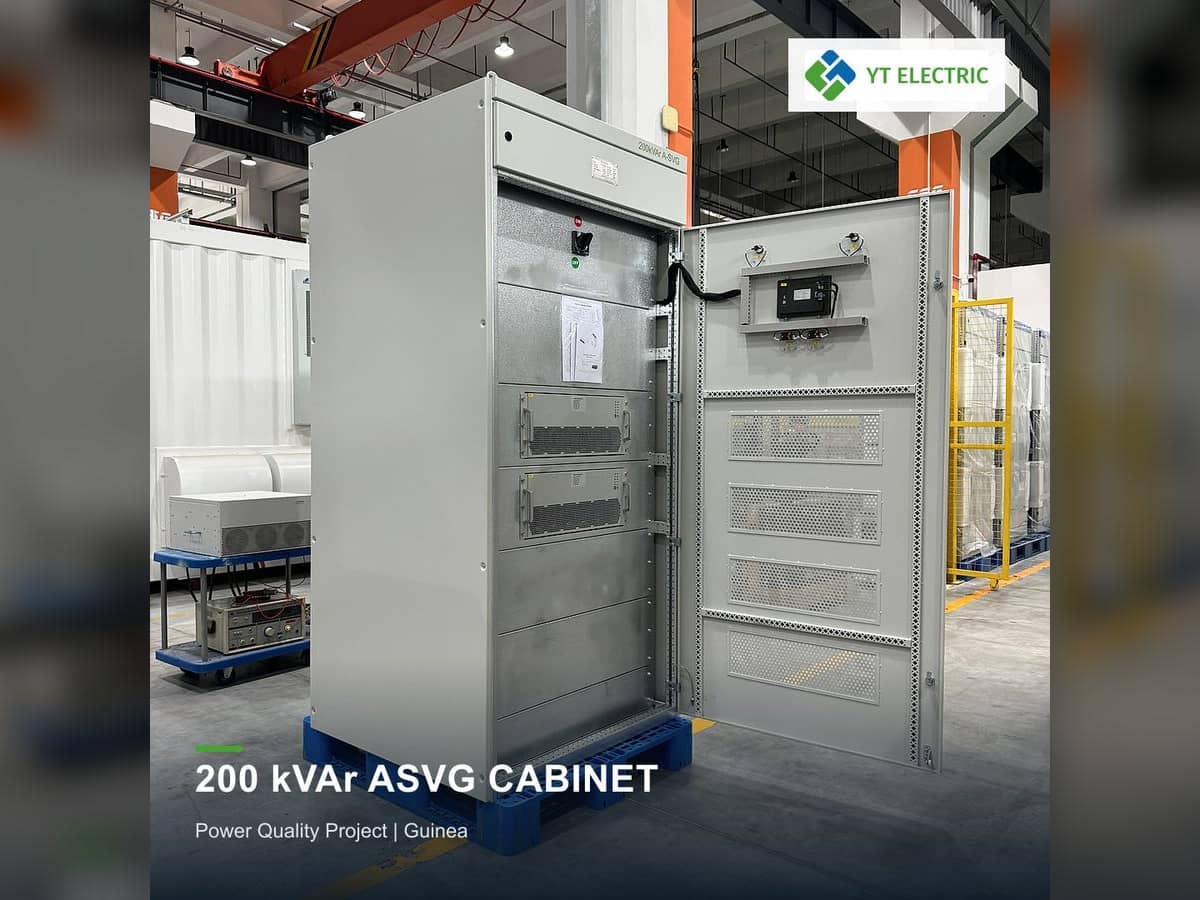200kvar ASVG Cabinet for Guinea | Power Quality Solution | YT Electric