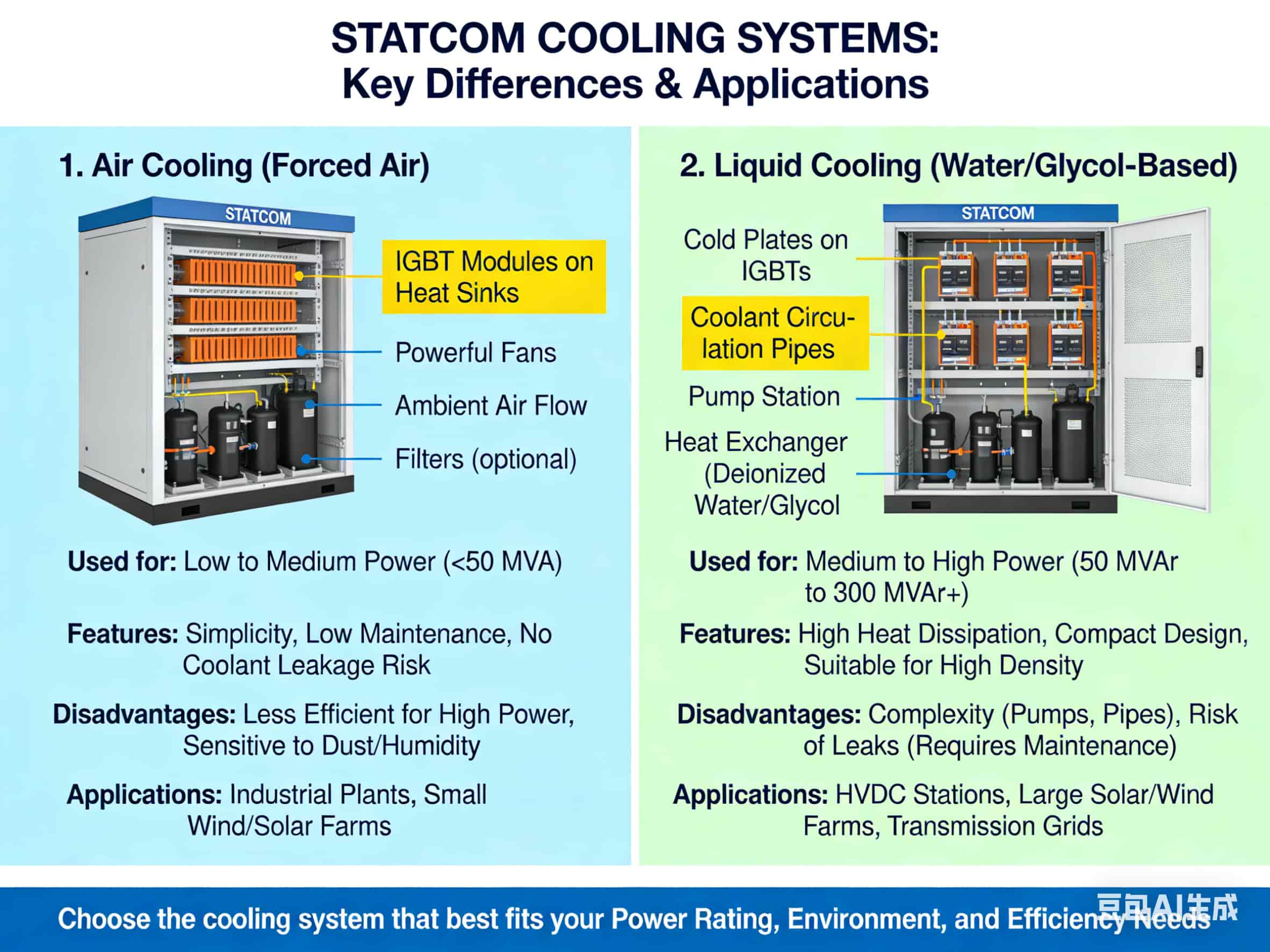 Types of STATCOM Cooling Systems