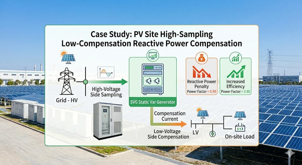 Application Case of Reactive Power Compensation in Photovoltaic Power Generation Field